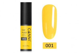 Canni 001 Gel polish, Lemon Yellow (5ml)