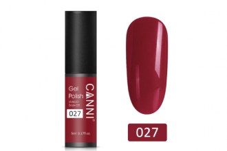 Canni 027 Gel polish, Dark Red (5ml)