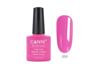 Canni 059 Gel polish, Fluorescent Pink (7,3ml)