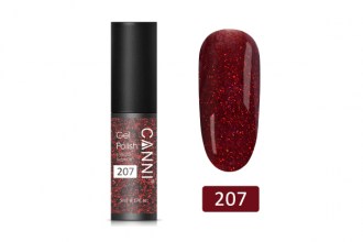 Canni 207 Gel polish, Obsessed Red (5ml)