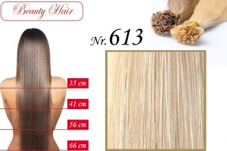 BeautyHair, Keratin Bond Hair Extension, Nr.613, 35 cm, Straight