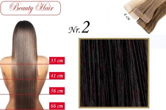 BeautyHair, Tape Extension, Nr.2, 41 cm, Straight