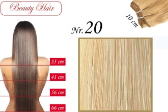 BeautyHair, Weft hair Extension, Nr.20, 66 cm, Staight