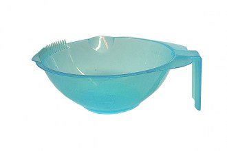 Bowl For Hair Dyeing with Teeth Blue