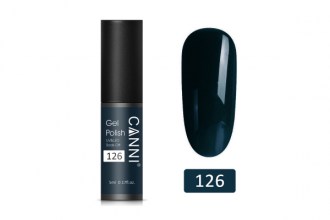Canni 126 Gel polish, Dark Green Blue (5ml)