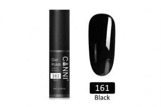 Canni 161 Gel polish, Black Classic (5ml)