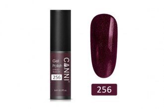 Canni 256 Gel polish, Glitter Dark Red (5ml)