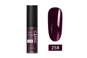 Canni 258 Gel polish, Deep Marsala (5ml)