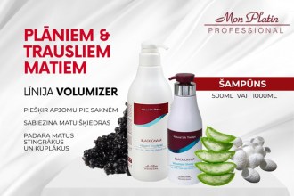 Mon Platin Black Caviar Volumizer Shampoo for fine, thin and fragile hair, 500ml
