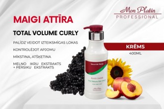 Mon Platin Hair Cream for curly hair enriched with black caviar, 400ml