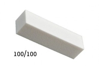 Nail Buffer, White, 100/100
